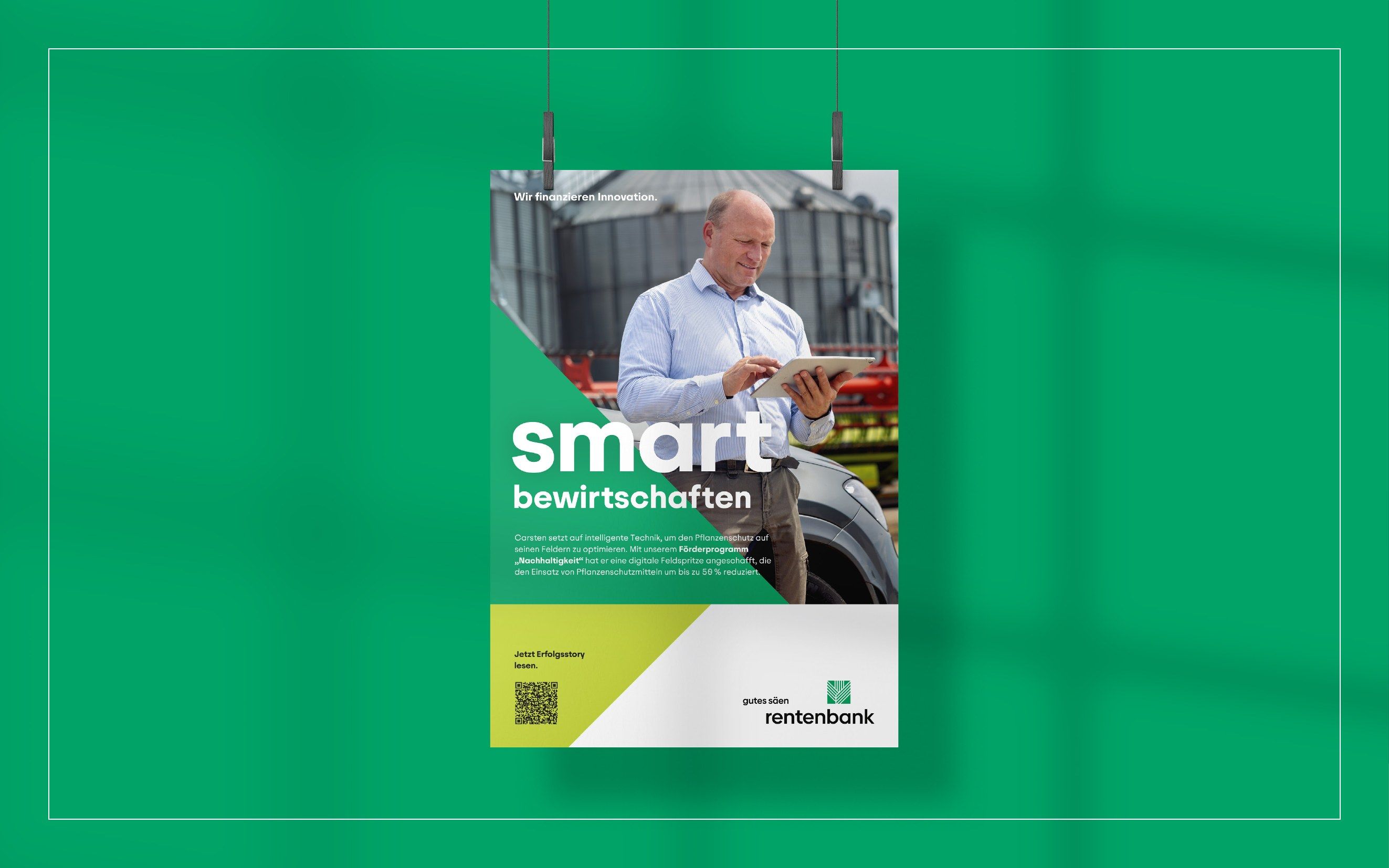Kampagnenmotiv „smart bewirtschaften" als Plakat