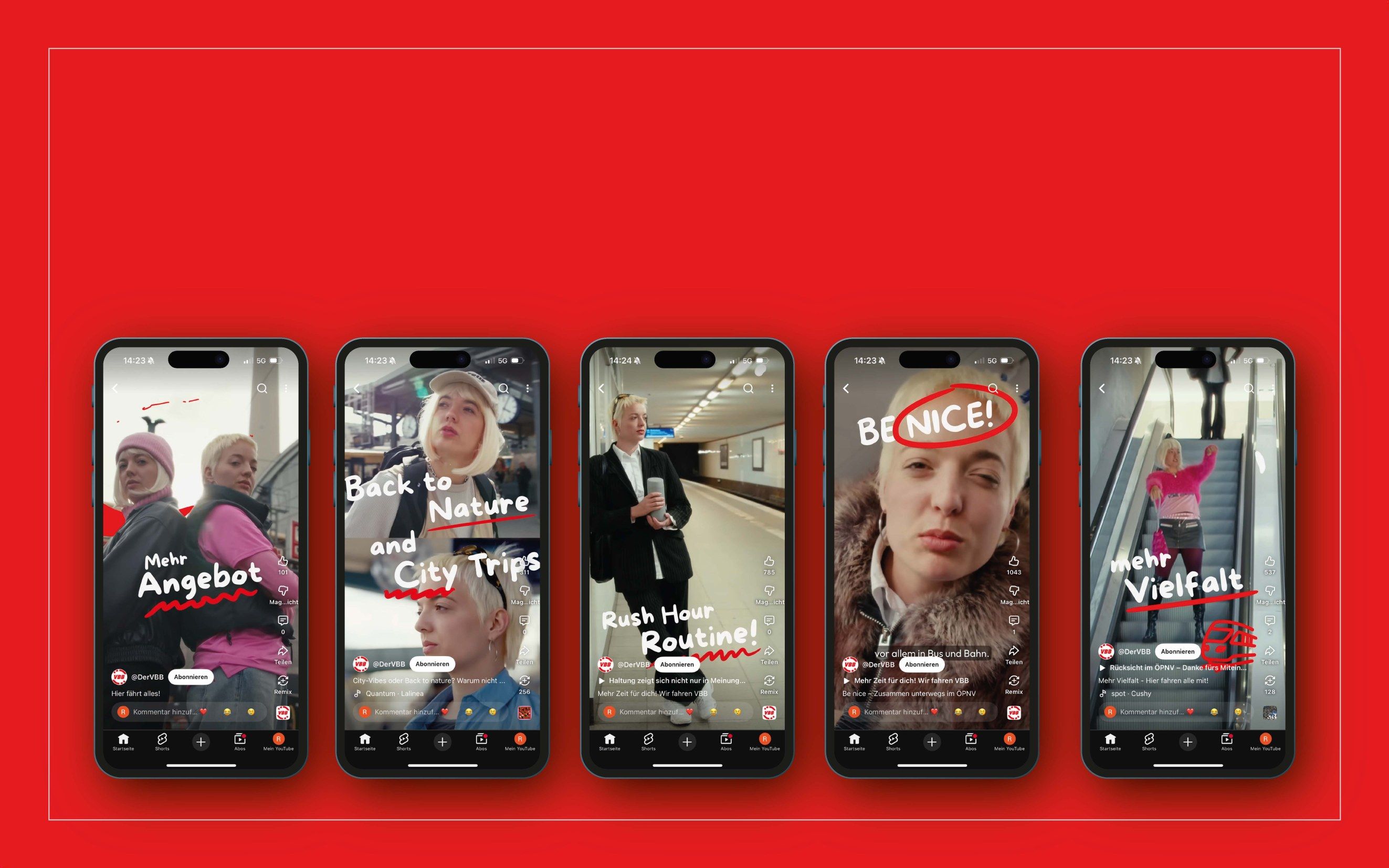 Acht Themenclips als vertikale Videoformate