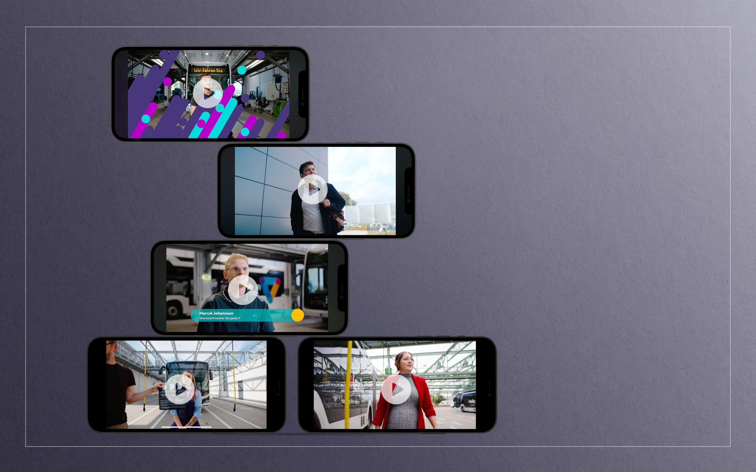 Testimonial-Videos von Mitarbeitenden als Smartphone-Formate