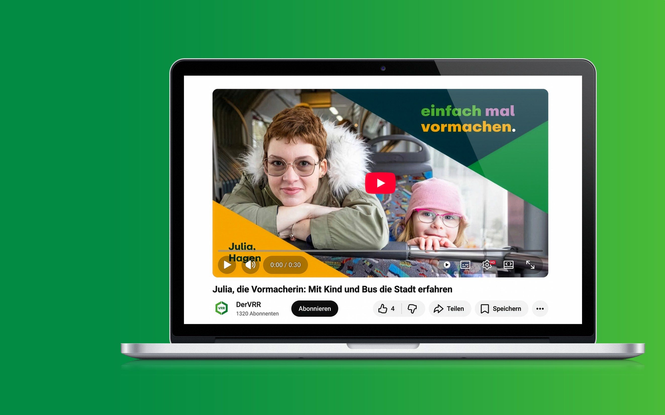 Kampagnenvideo „einfach mal vormachen" auf YouTube