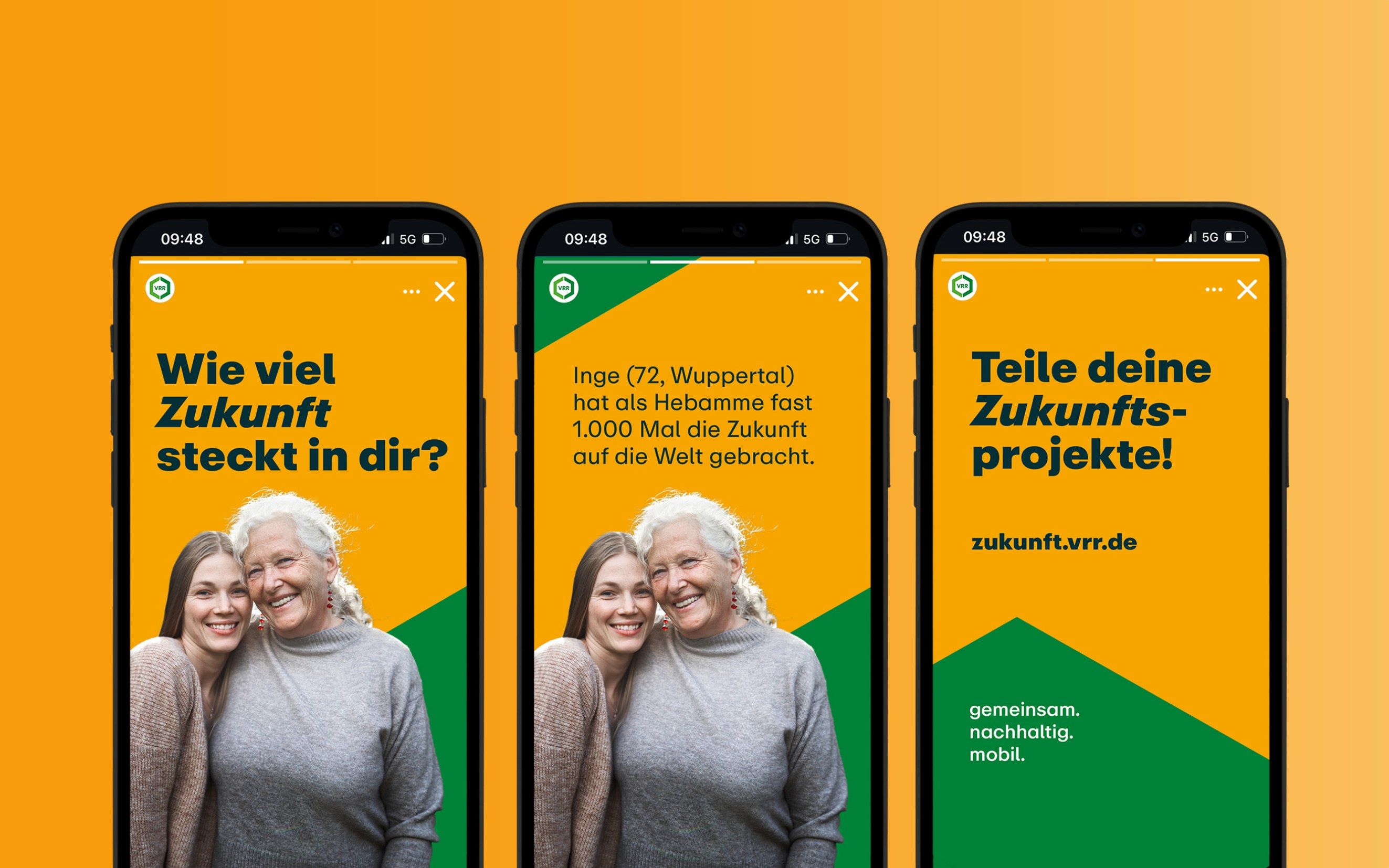 Die Kampagnenfrage als mobile Anzeigenstrecke