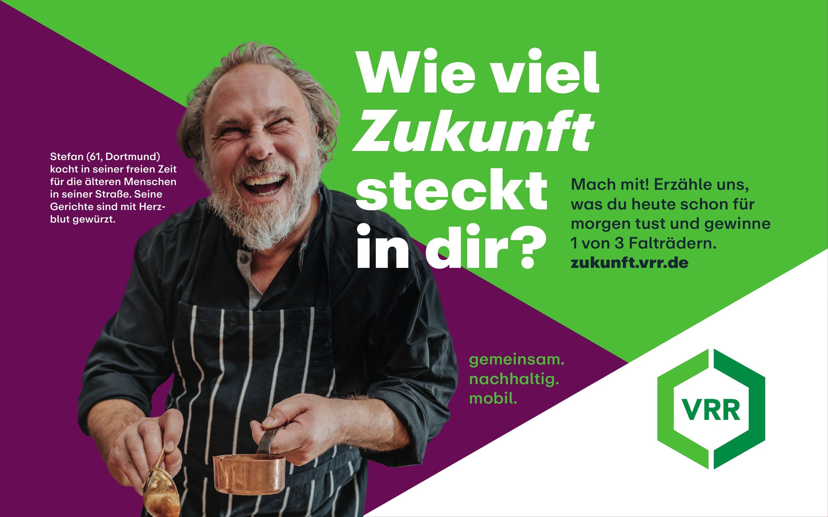 Kampagnenmotiv der ersten Welle mit einem Teilnehmer aus Dortmund